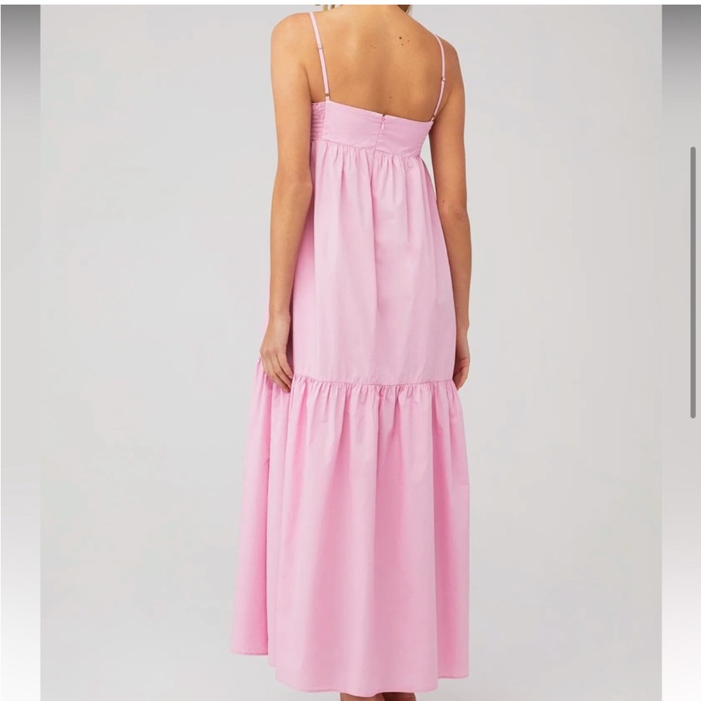 Amanda Uprichard Pink Spaghetti Strap Dress - Picture 3 of 4